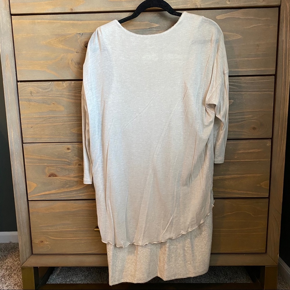 Anthropologie-Amadi layered cloud cream dress - Picture 6 of 8